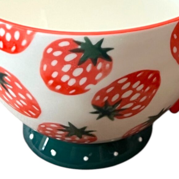 Paper Source Strawberry Oversized Tea Cup Mug Cottagecore - Picture 3 of 11